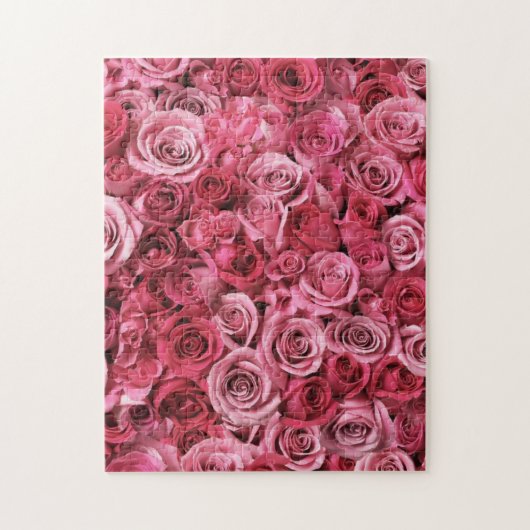 Mooie roze rozen legpuzzel (Verticaal)