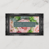 Mooie roze rozen | Make-uppenselen Visitekaartje (Achterkant)