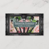 Mooie roze rozen | Make-uppenselen Visitekaartje (Voorkant)