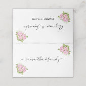 Mooie Roze Rozen map plaats kaarten Plaatskaartje (Buitenkant ongevouwen)