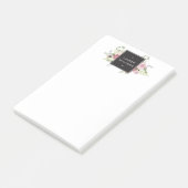 Mooie roze rozen moderne legantie post-it® notes (Schuin)