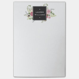 Mooie roze rozen moderne legantie post-it® notes