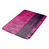 Mooie roze rozen monogram badmat (Gekanteld)