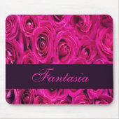 Mooie roze rozen monogram muismat (Voorkant)