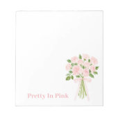 Mooie Roze Rozen Notitieblok (Voorkant)