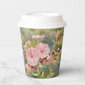 Mooie Roze Rozen - Papieren Bekertje Bekers (Voorkant)