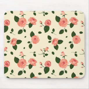 Mooie Roze Rozen Pastel Roze Patroon Muismat