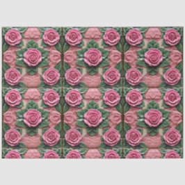 Mooie Roze Rozen Populair Collectie Tissuepapier