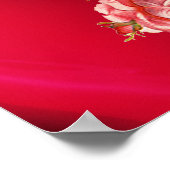 MOOIE ROZE ROZEN POSTER (Hoek)