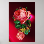 MOOIE ROZE ROZEN POSTER (Voorkant)