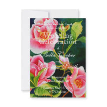 Mooie roze rozen, rode rozen, waterverf bloemen