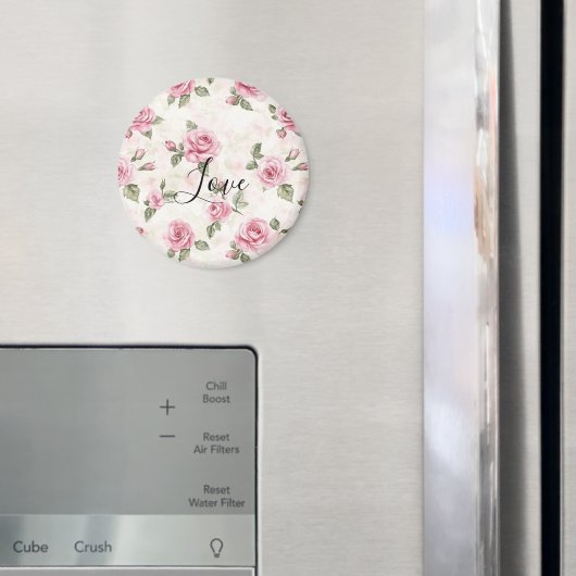Mooie Roze Rozen Romantische Liefde Magneet (Insitu (Koelkast))