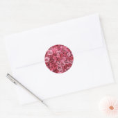 Mooie roze rozen ronde sticker (Envelop)