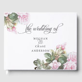 Mooie roze rozen rozen BarefootBride™ Gastenboek (Voorkant)