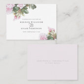 Mooie roze rozen rozen BarefootBride™ Visitekaartje (Voorkant / Achterkant)