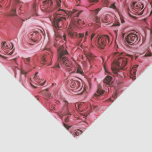 Mooie roze rozen tissuepapier (Detail)
