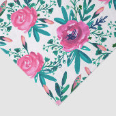 Mooie roze rozen tissuepapier (Detail)