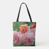 Mooie roze rozen tote bag (Achterkant)