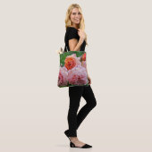 Mooie roze rozen tote bag (Op model)