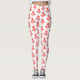 Mooie Roze Rozen Trendy Leggings