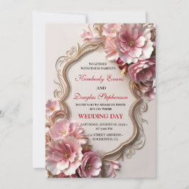 Mooie roze rozen weddenschappen kaart