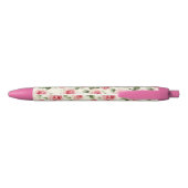 Mooie Roze Rozen Zwarte Inkt Pen (Achterkant)