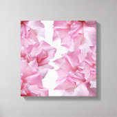 Mooie roze rozenblaadje bloemen abstract canvas afdruk (Voorkant)