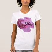 Mooie  roze rozenmagie stijlvol elegant t-shirt (Voorkant)