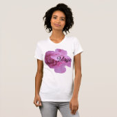 Mooie  roze rozenmagie stijlvol elegant t-shirt (Voorkant volledig)