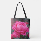 Mooie roze rozenventilator tote bag (Achterkant)