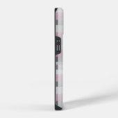 Mooie roze ruitpatroon – Trendy Schotse ruit iPhone Hoesje (Rechterkant)