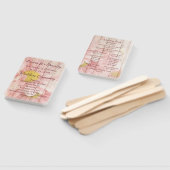 Mooie roze rustieke bloemen bruiloft programma handwaaier (Niet-gemonteerd)