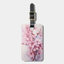 Mooie roze Sakura Cherry Blossom Bagagelabel