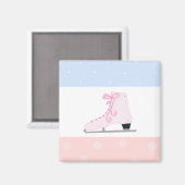 Mooie Roze Schaats Magneet (Voorkant / Achterkant)