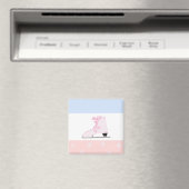 Mooie Roze Schaats Magneet (Insitu (Vaatwasser))