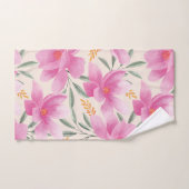 Mooie roze set handdoeken (Handdoek)