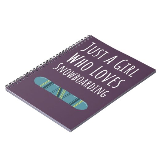 Mooie Roze Snowboarder Cadeaus Voor Baby Meisjes S Notitieboek (Linkerzijde)