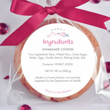 Mooie Roze Spuitzak Bakkerij Ingredientenlijst
