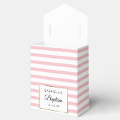 Mooie Roze Streep Doop Feestje Bedankdoosjes (Geopend)