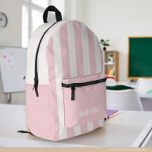 Mooie Roze Strepen Rugzak Meisje Terug naar School