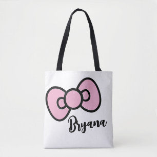 Mooie Roze Strik Fantasievol  Tote Bag