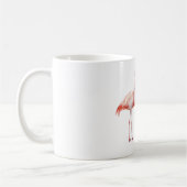 Mooie Roze Strik Flamingo Koffiemok (Links)