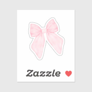 Mooie Roze Strik Sticker