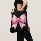 Mooie Roze Strik Tas (Dichtbij)