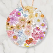 Mooie Roze Strik Wilde Bloem Bruiloft Feest Favor Bedankjes Labels (Achterkant)