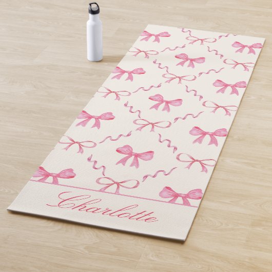 Mooie Roze Strik Yogamat (In situ)
