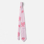 Mooie Roze Strikjes en Hartjes Coque Stropdas (Achterkant)