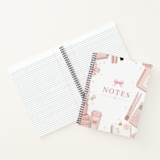 Mooie Roze Studiewerkboek | Notitieboek voor Stude