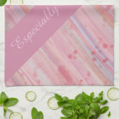 Mooie Roze Theedoek (Gevouwen)