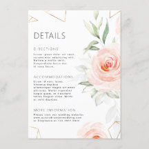 Mooie Roze Tinten Blush Geometrische Trouwdetails